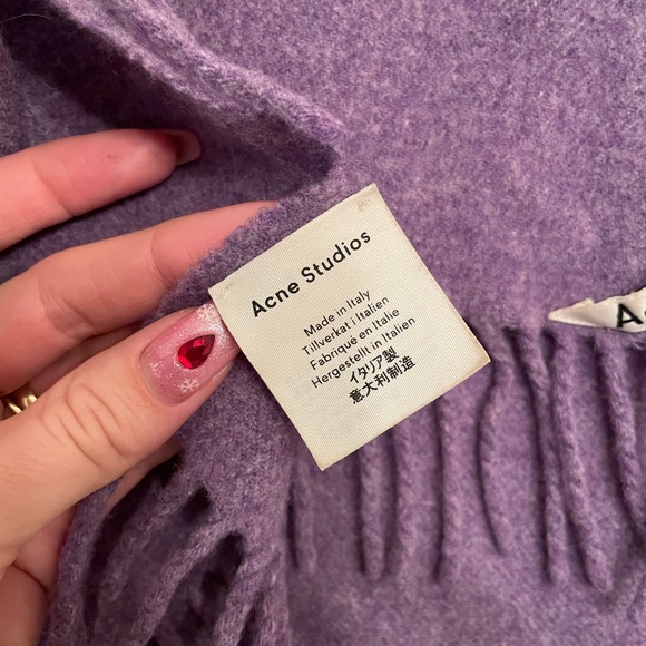 Acne studios scarf - lilac purple - Picture 4 of 6
